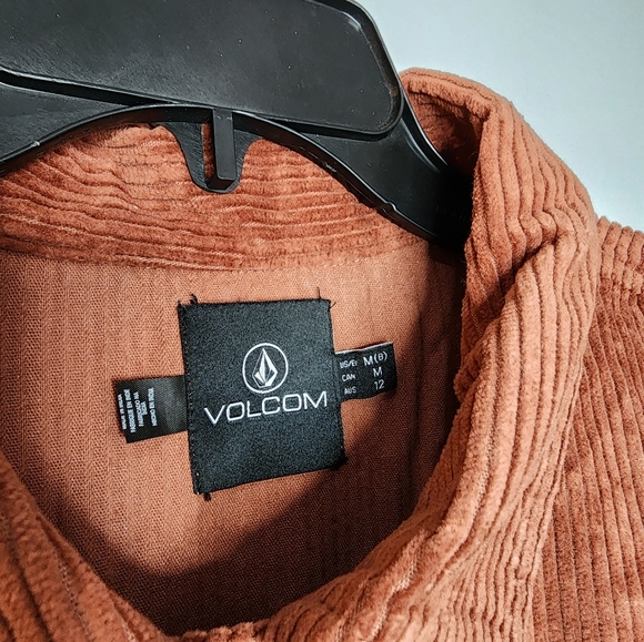Volcom Womans Power Chord Shacket, Chestnut Brown, Size M, BRAND NEW - Picture 3 of 4